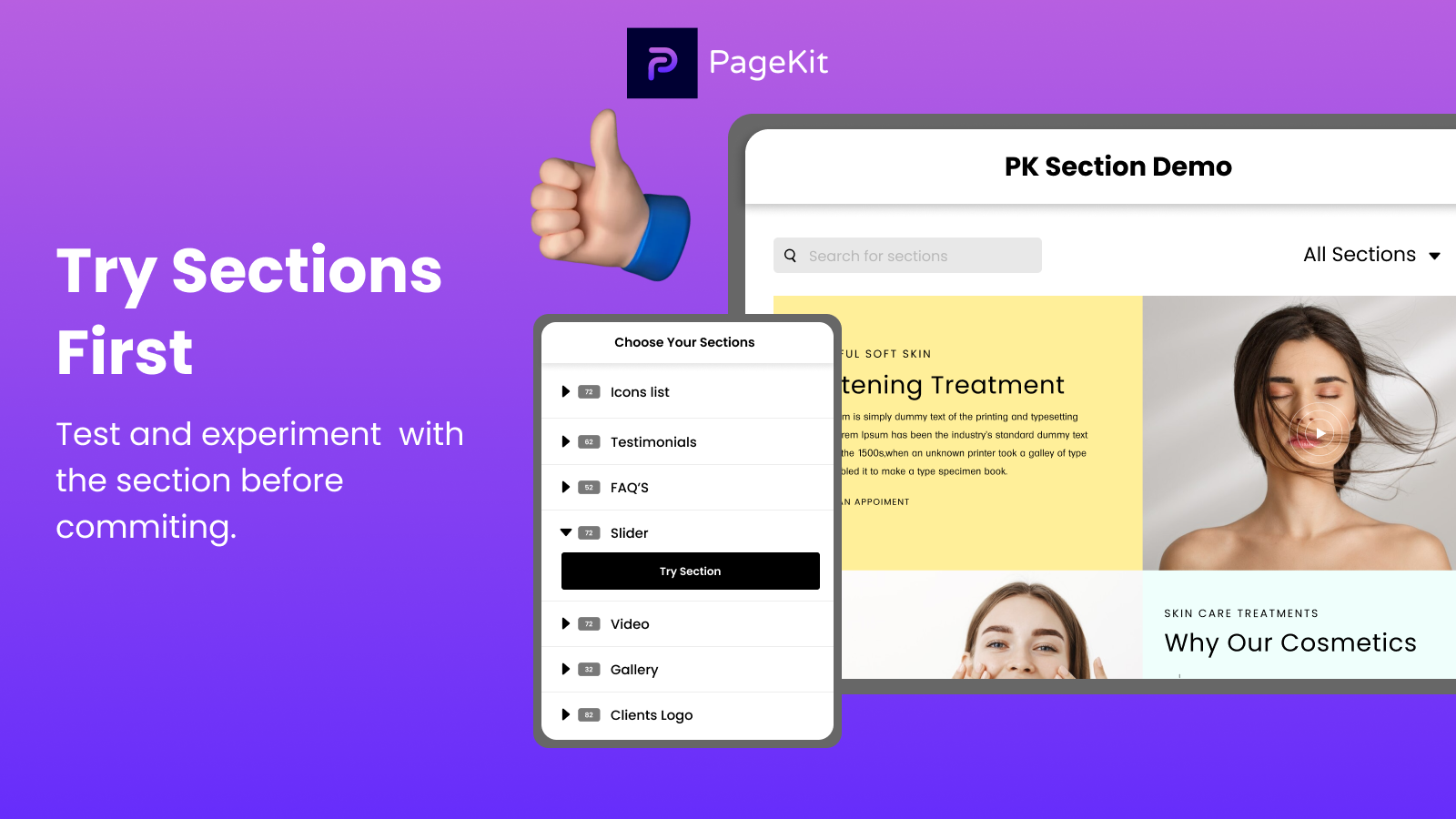Pagekit - Store Theme Sections