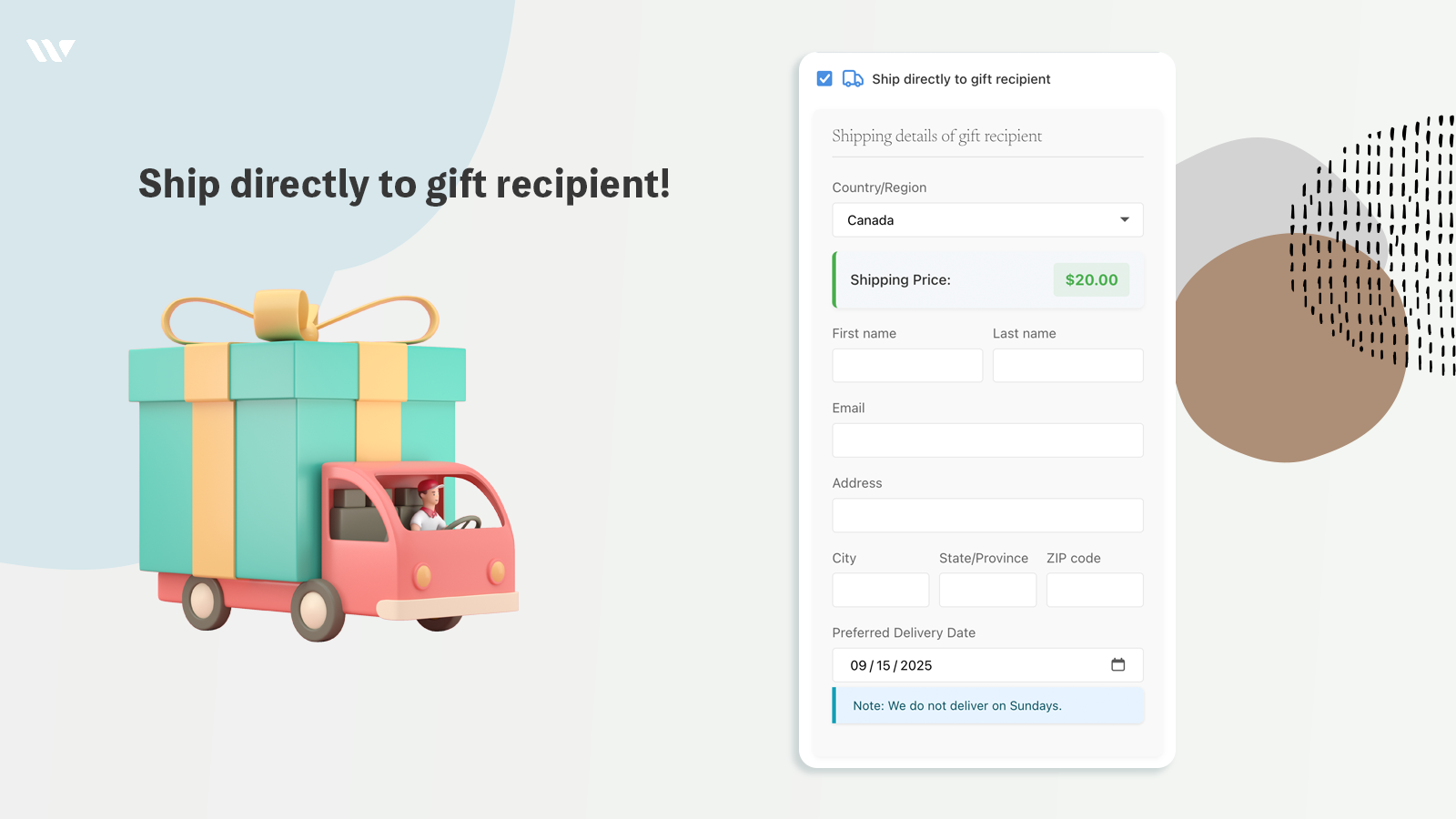 Ship directly to gift wrap recipients. WrapEngine. Shopify App
