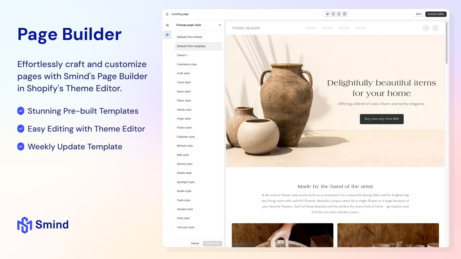 Page builder