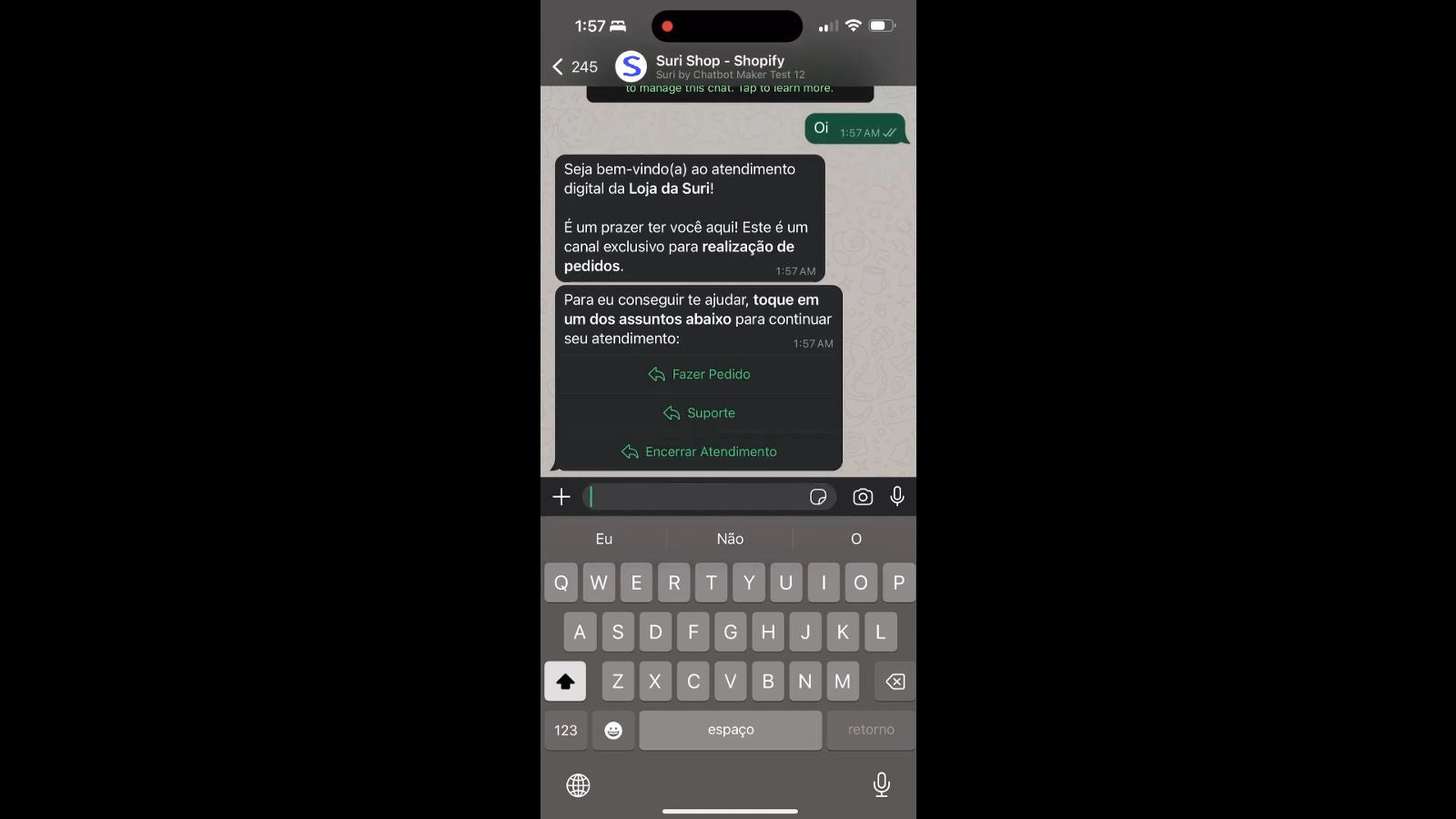 WhatsApp experience working