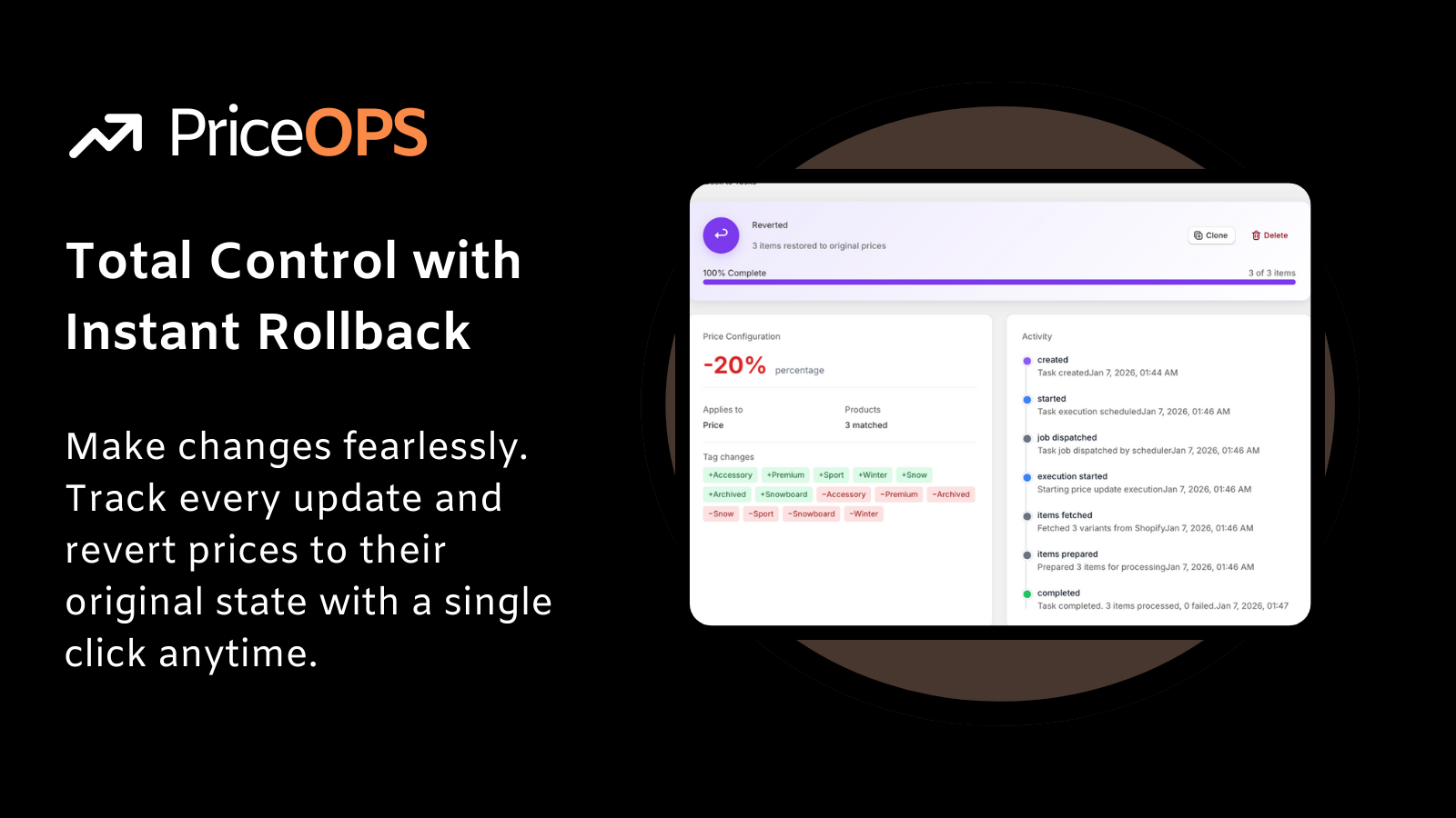 Total Control with Instant Rollback