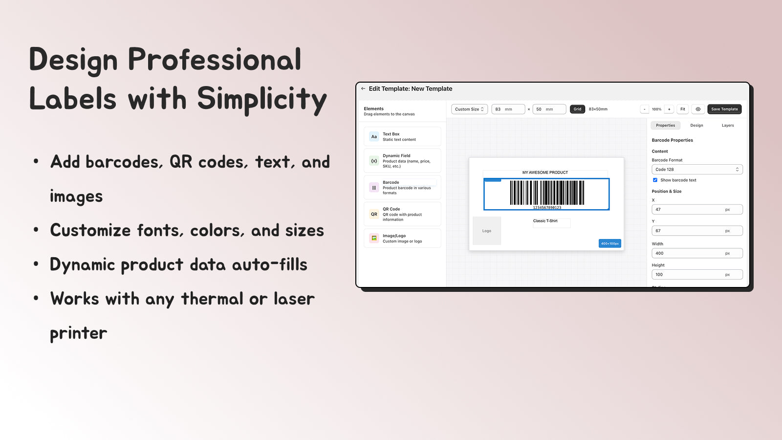Design Professional Labels 