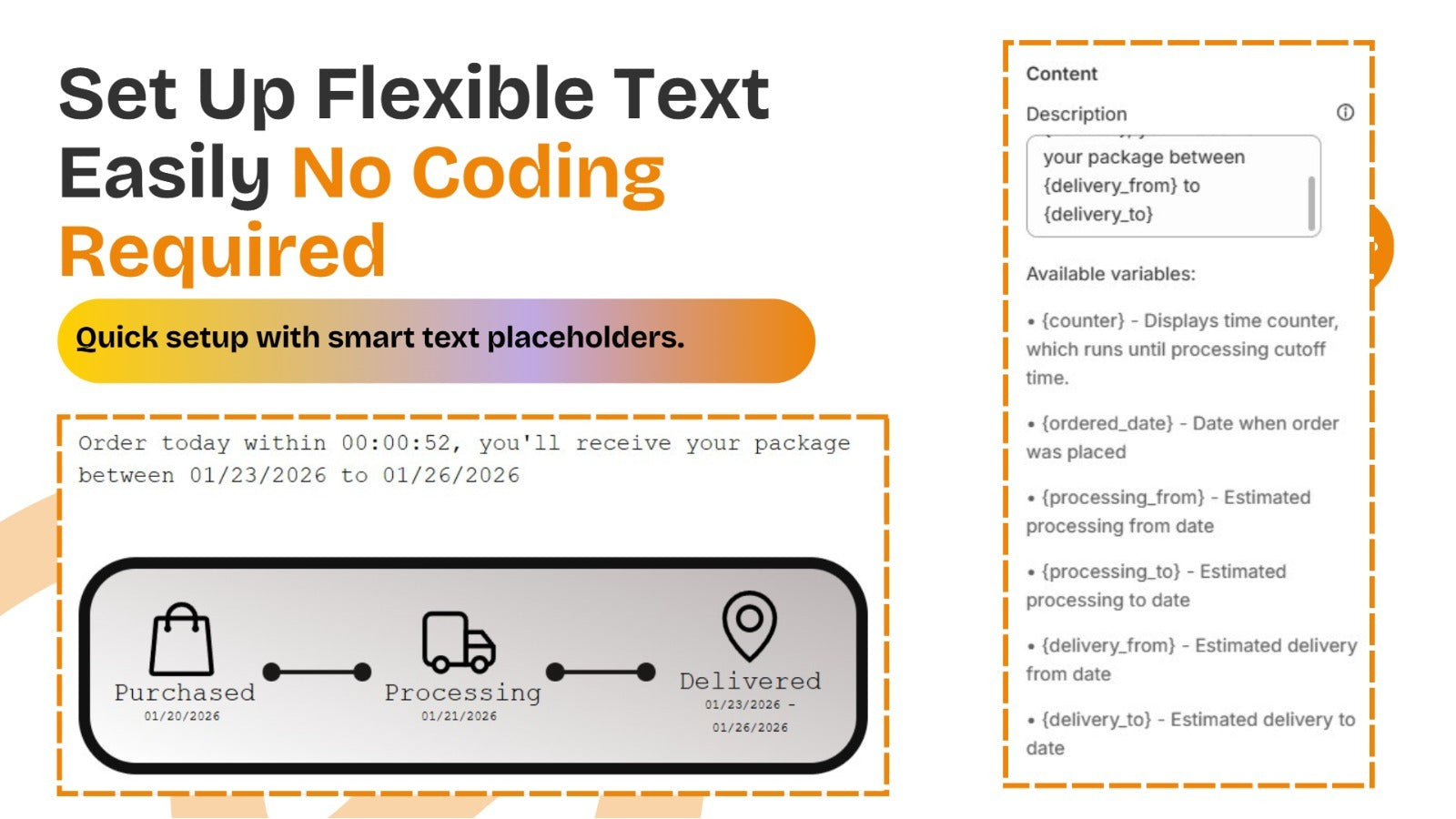 estimated delivery date