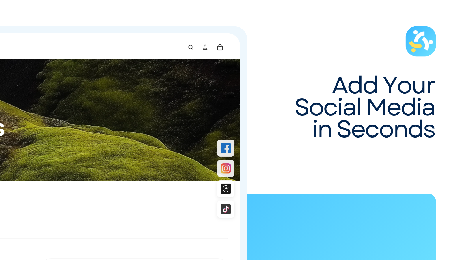 Add Instagram link using Socio Icon app