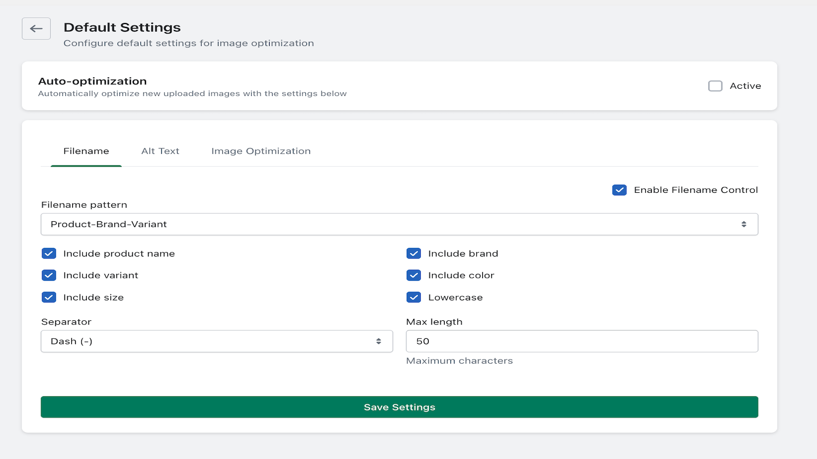 Automatic SEO fields optimization