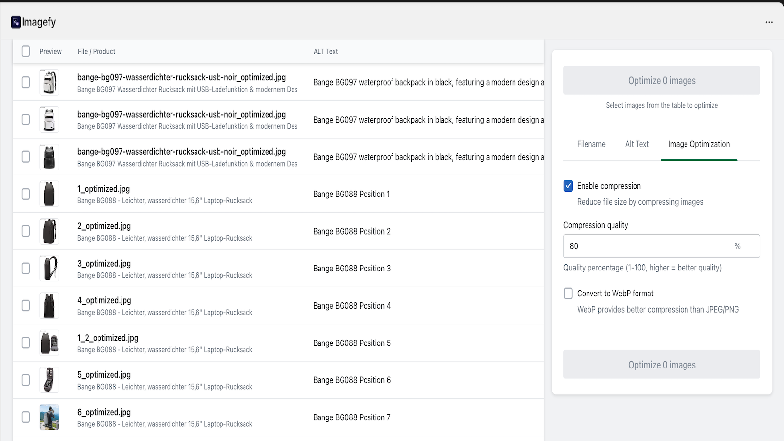 Smart image compression that reduces file size