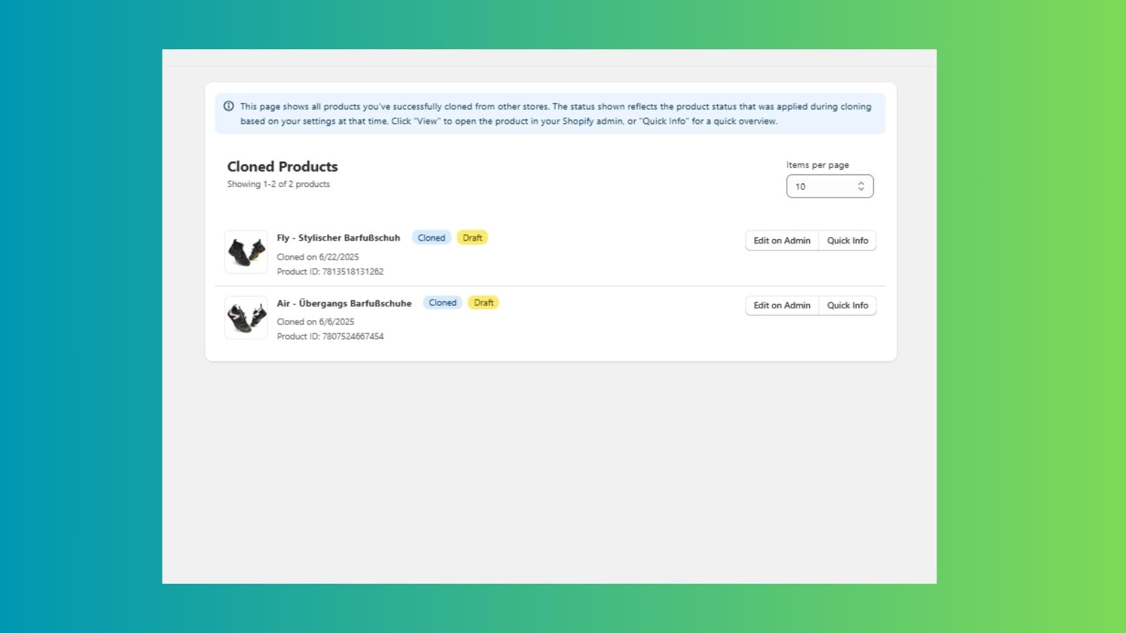 cloned product shopify product clone storeharvest