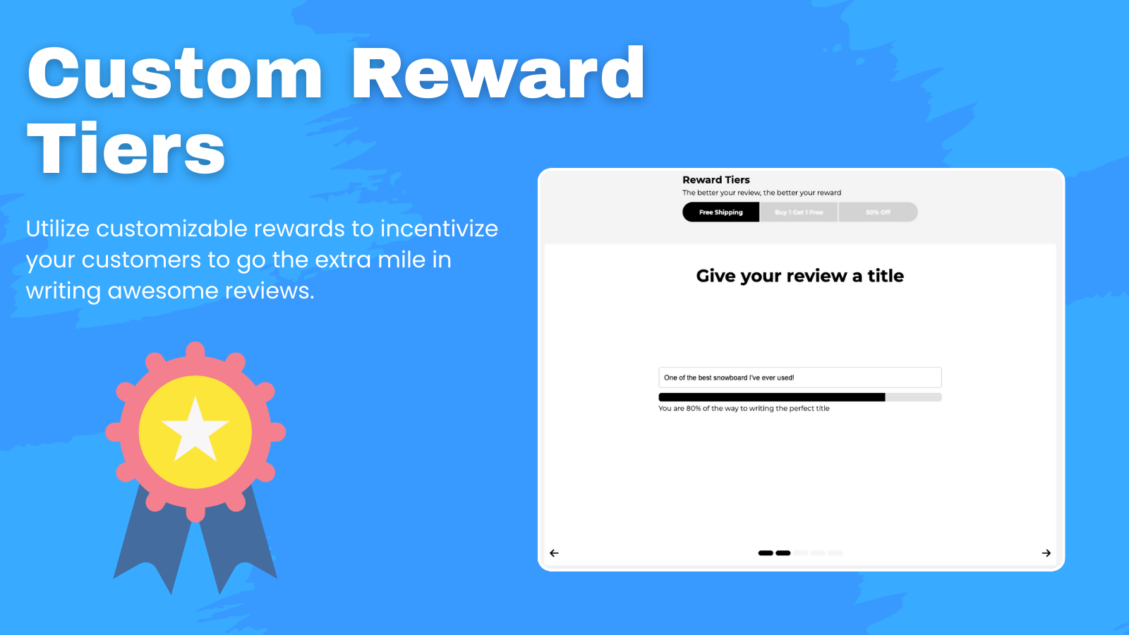custom rewards tiers