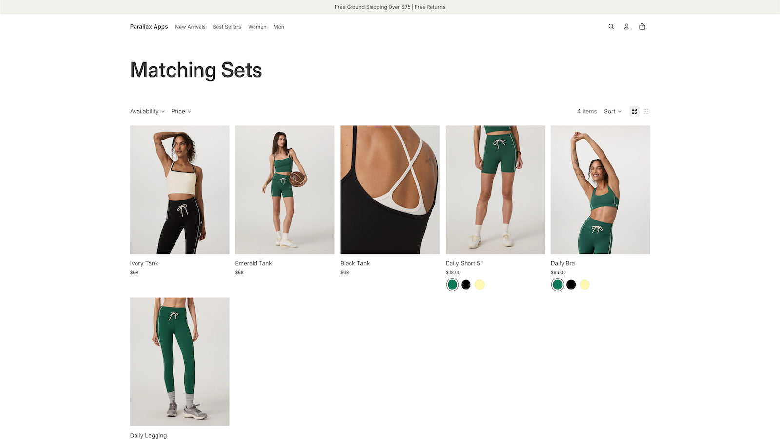 Web store example