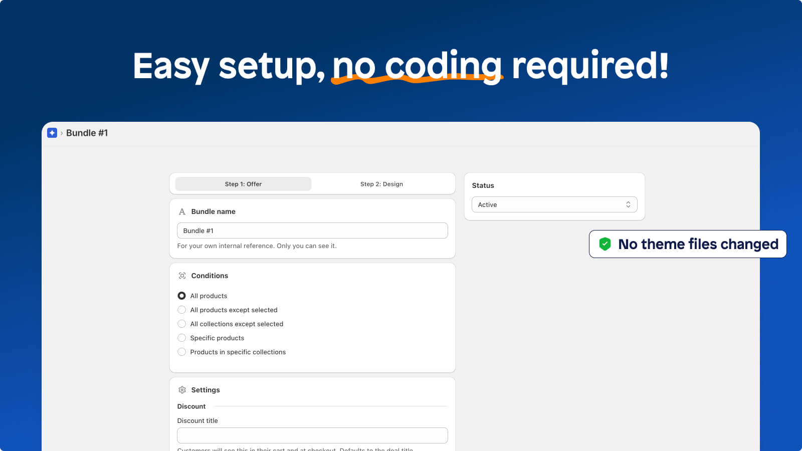 Visual bundle builder creates offers in minutes without coding