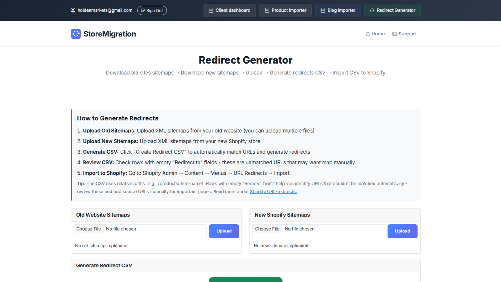 Easily generate redirect rules for SEO purposes