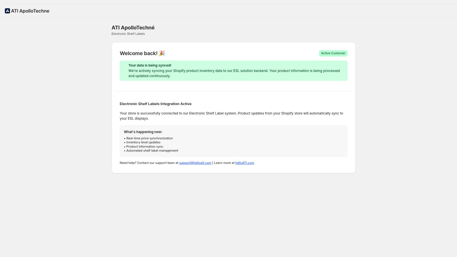 Successfully synchronizing data to shelf tags