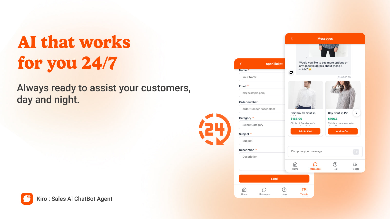 Enhance customer support with AI chatbot trained by store data