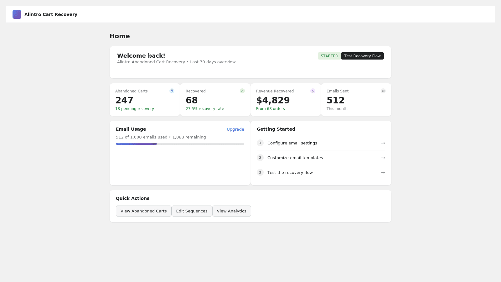 Abandoned Cart Recovery Automatically