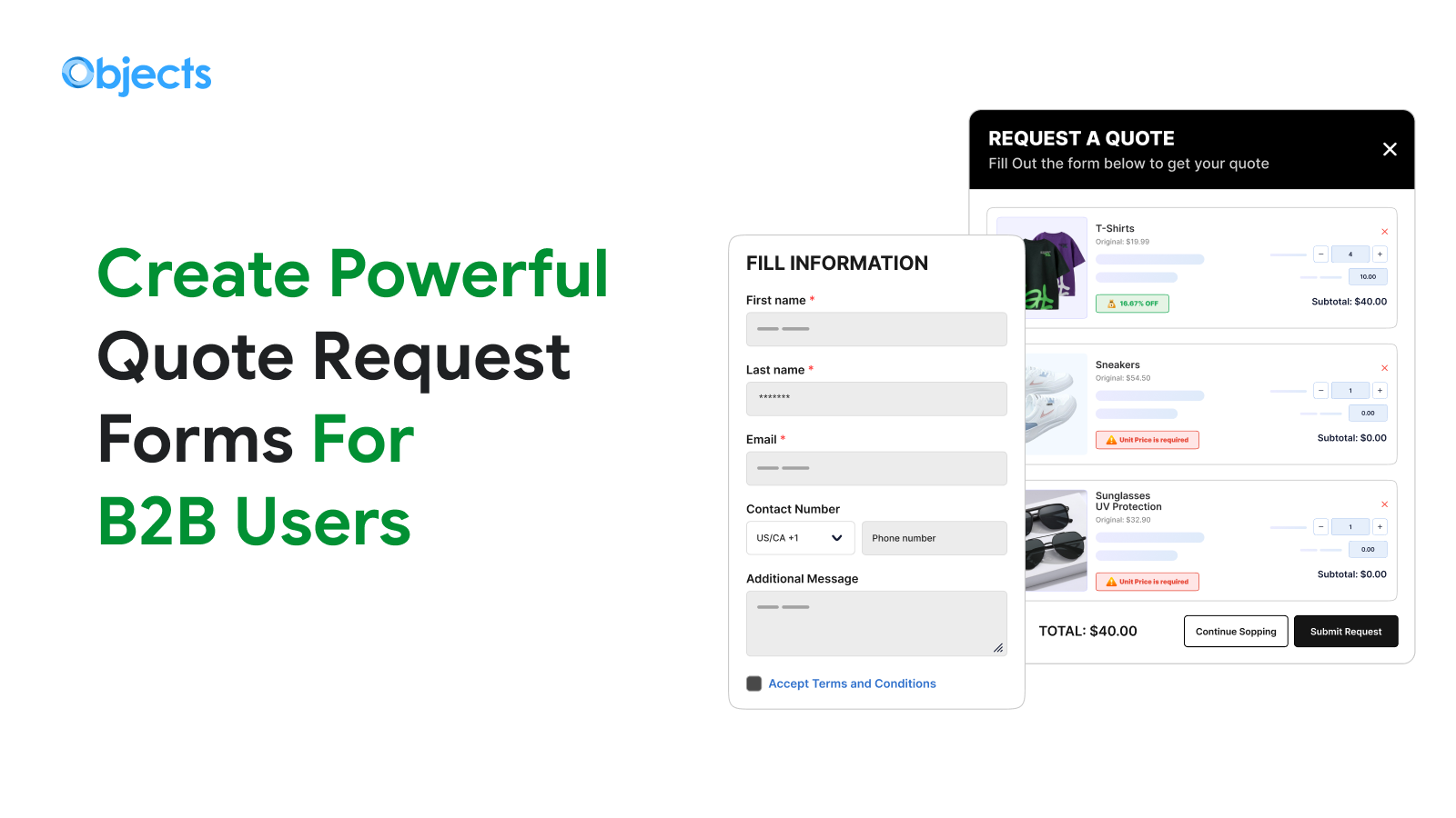Create Powerful Quote Request Forms for B2B Users in Shopify