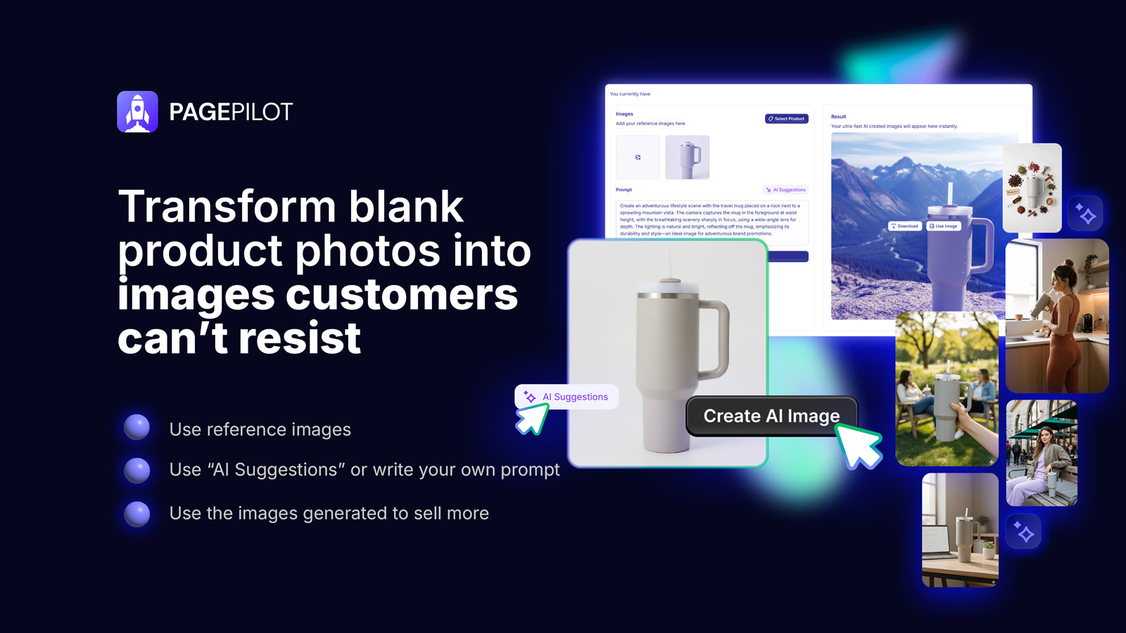Transform blank photos into images customers can't resist