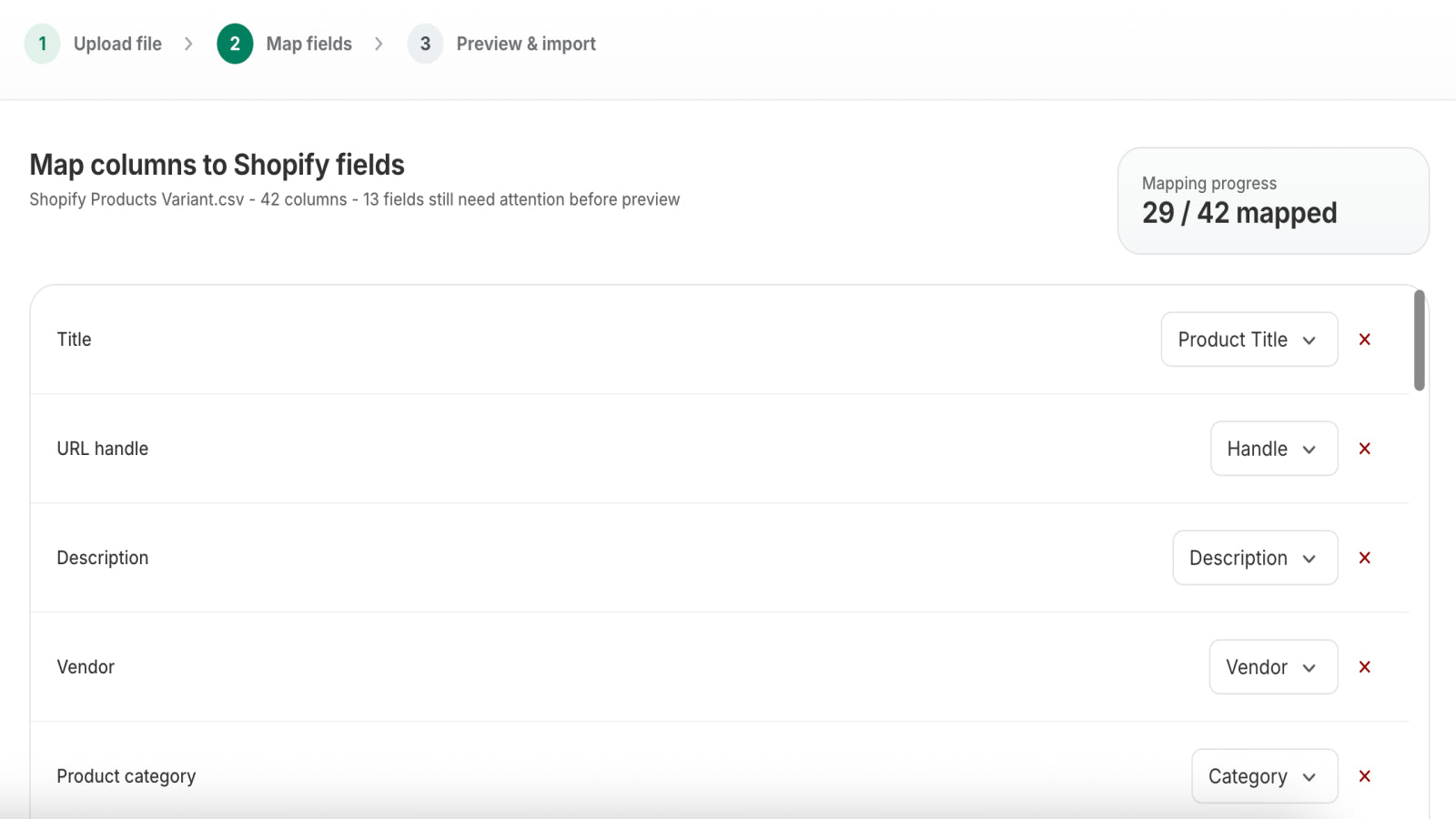 Auto Map Fields