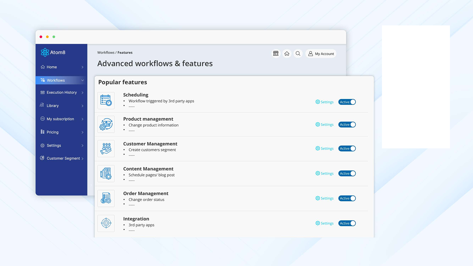 Atom8 Automation Listing