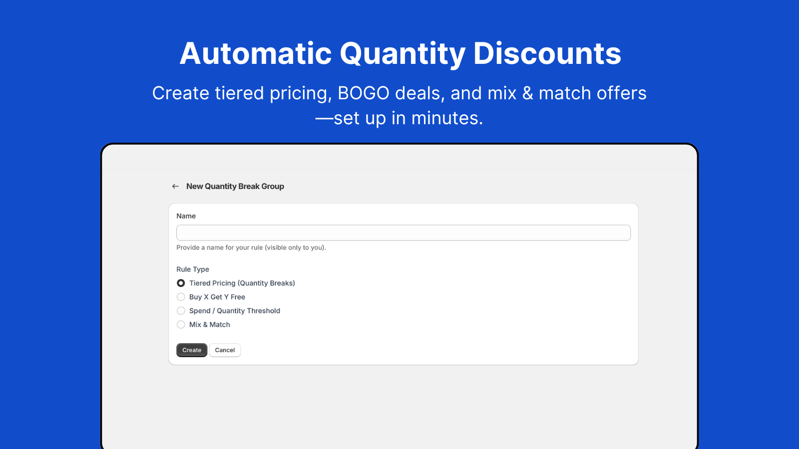 Offer volume discounts and promotions your way