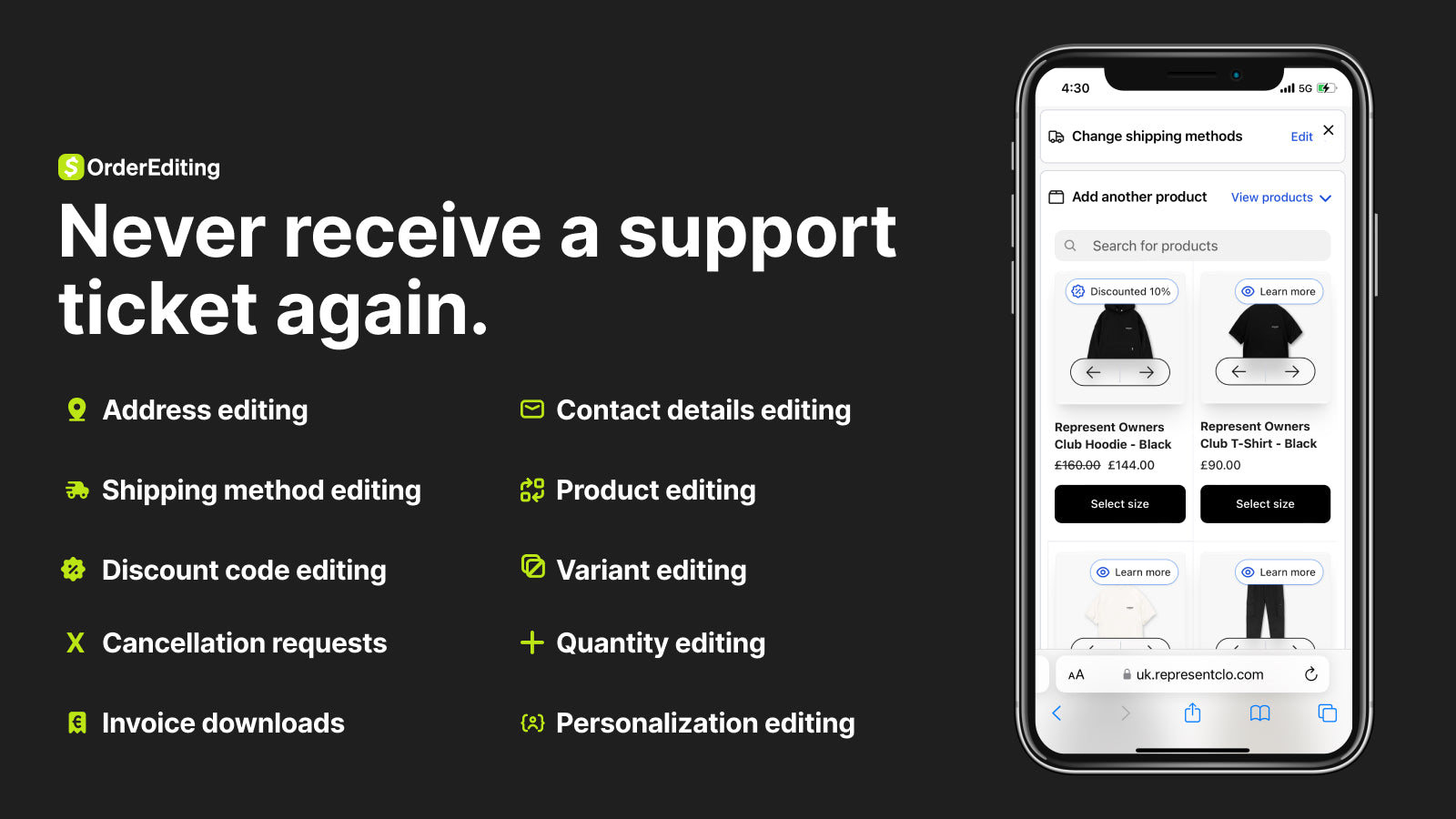 Never receive a support ticket again.