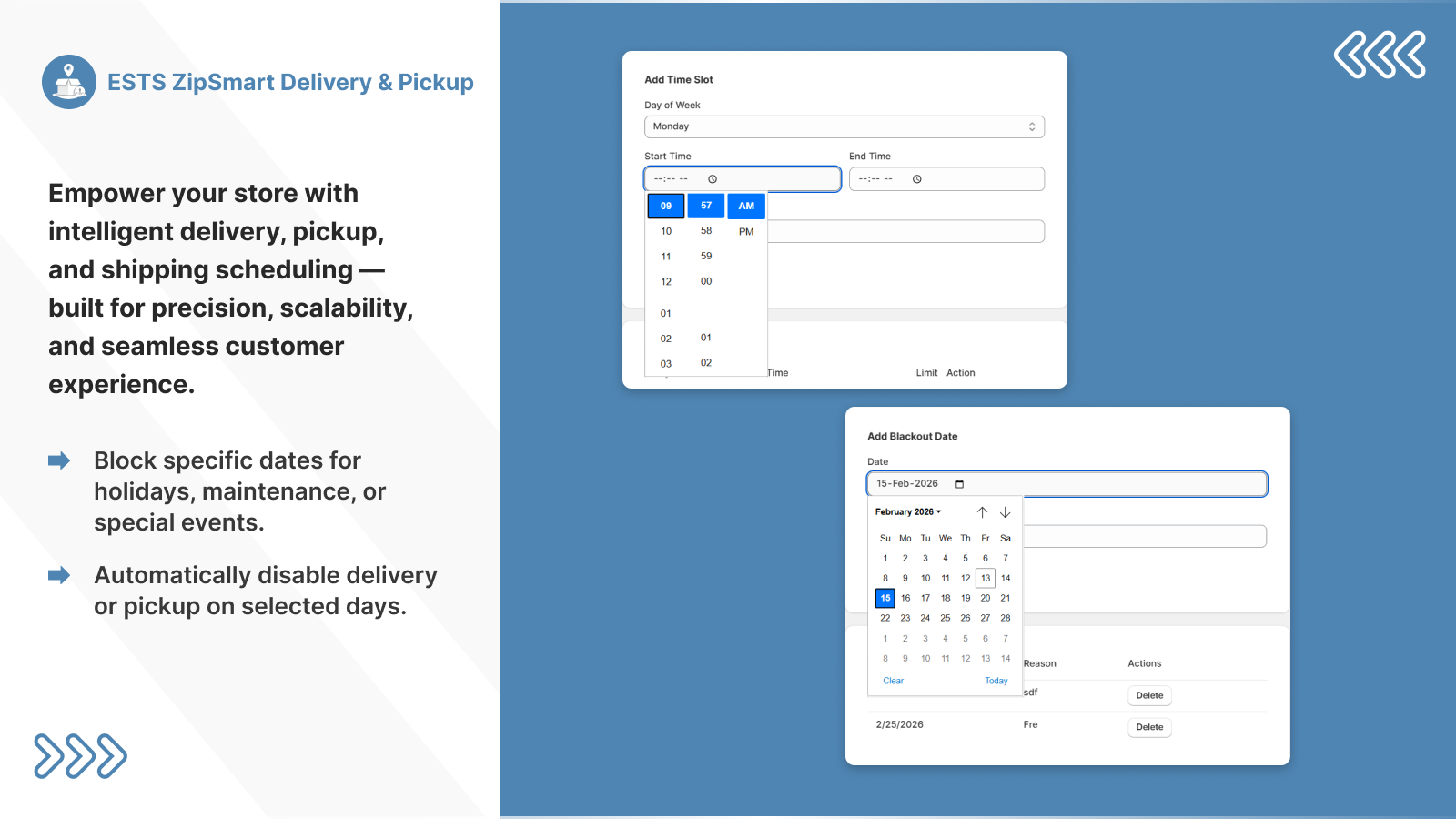 App dashboard inside Shopify admin