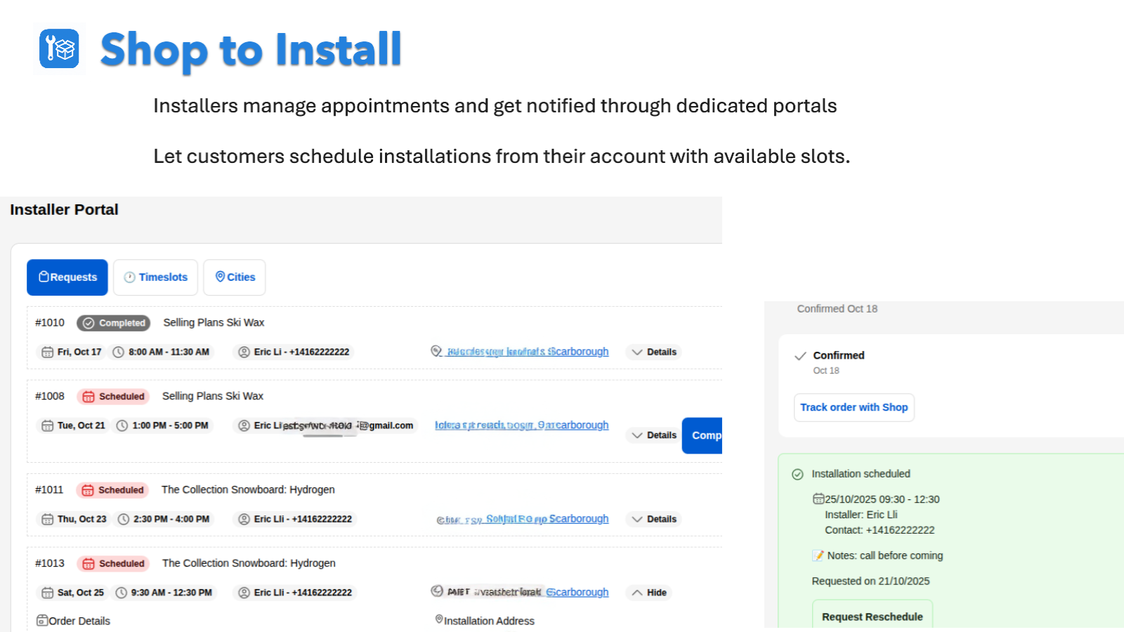 book product installation in shopify