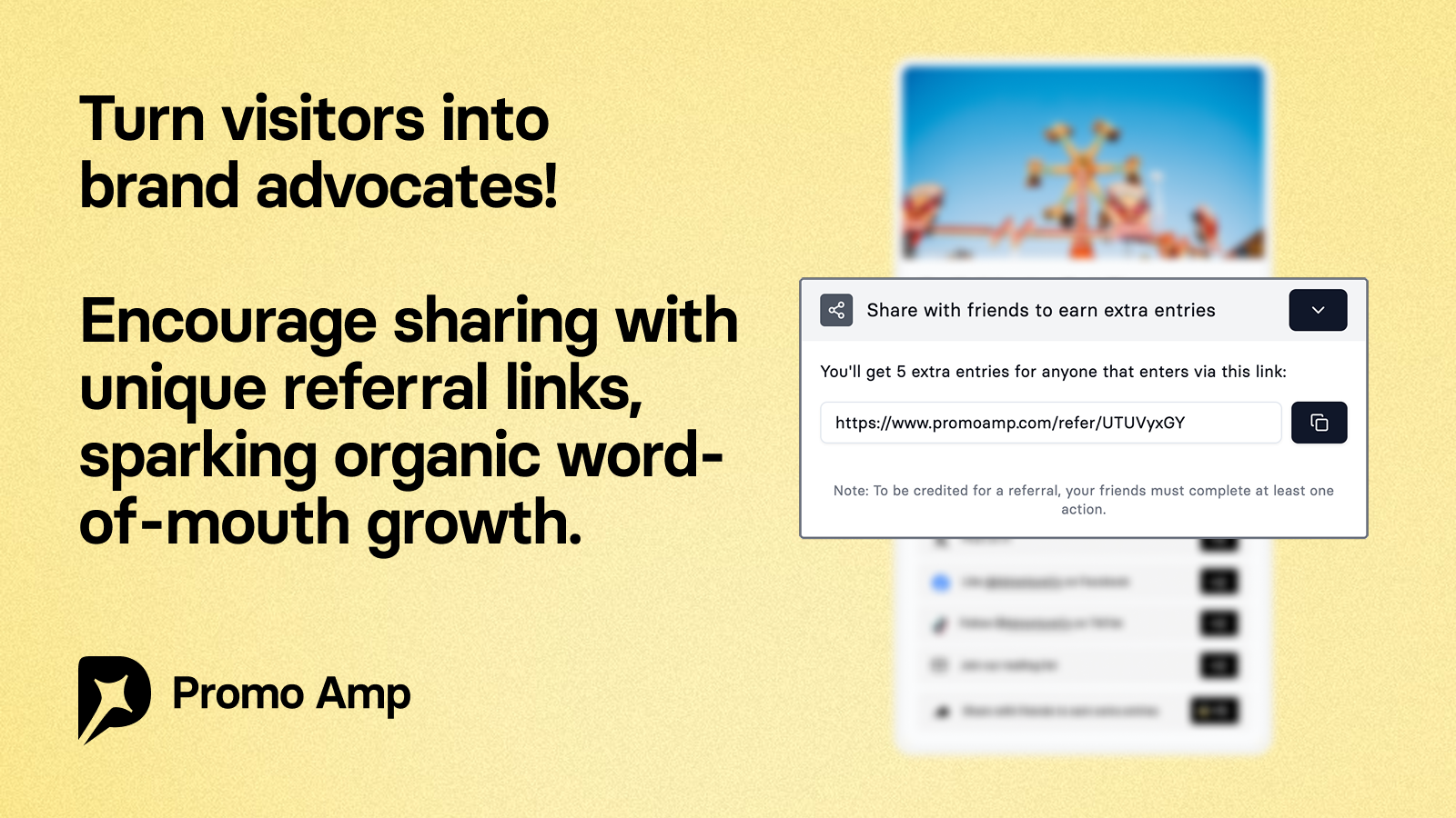 Turn visitors into brand advocates!