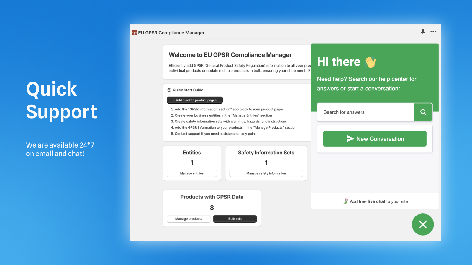 GPSR regulation compliance app