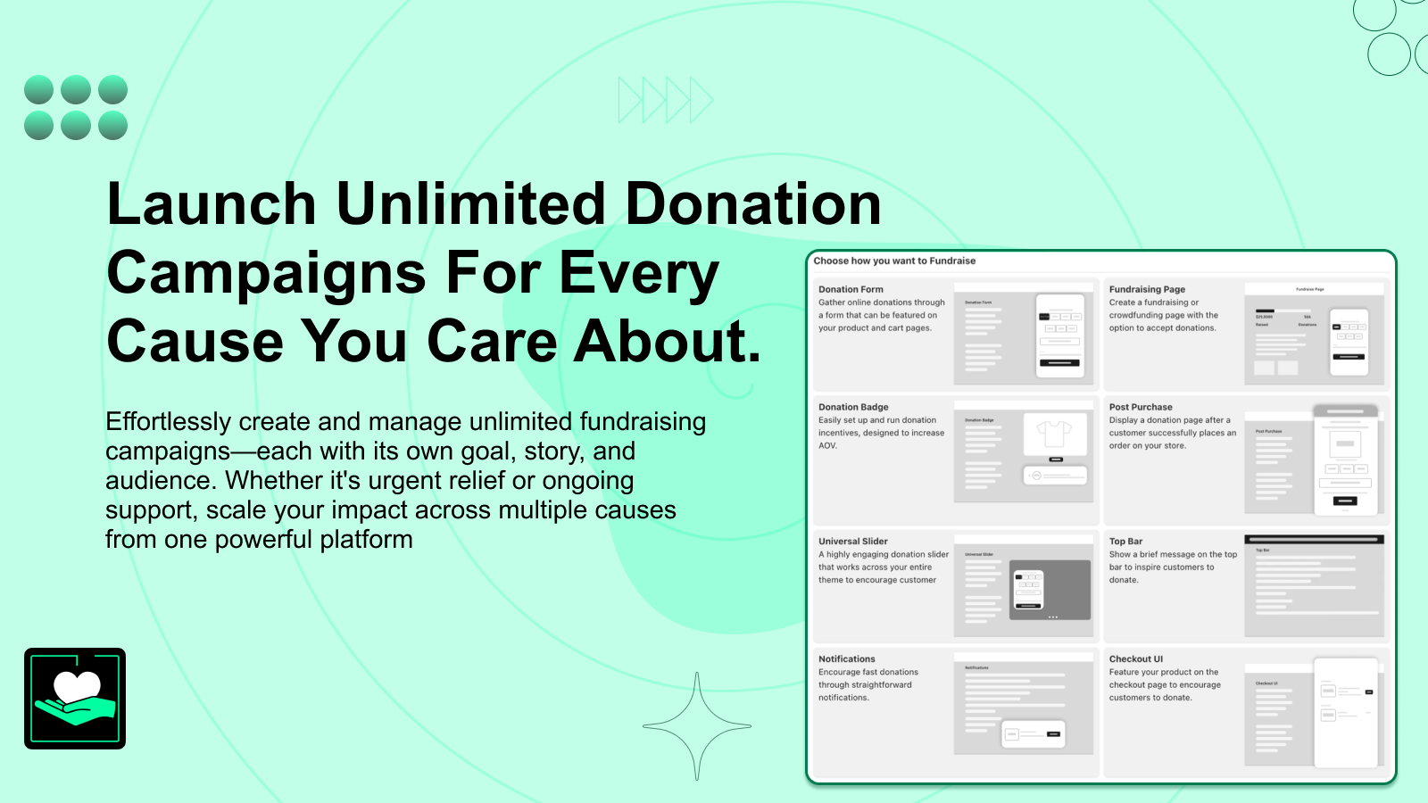 unlimted donation campaign