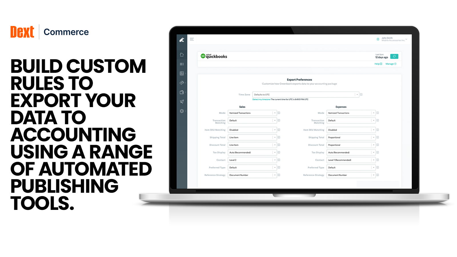 Map inventory by SKU across channels - flexible export rules