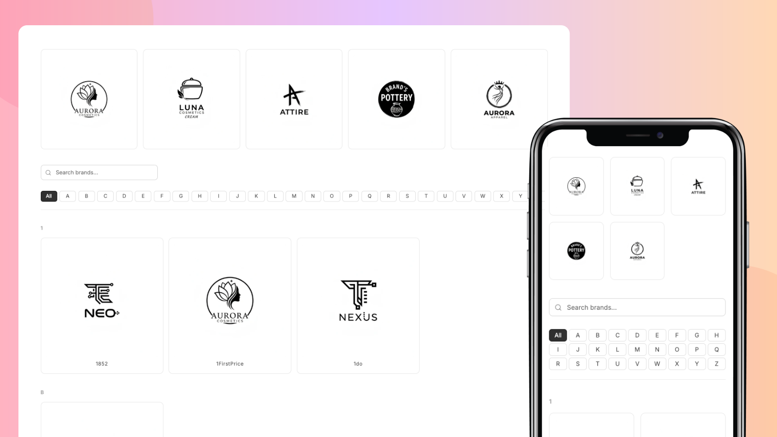 no container brand page