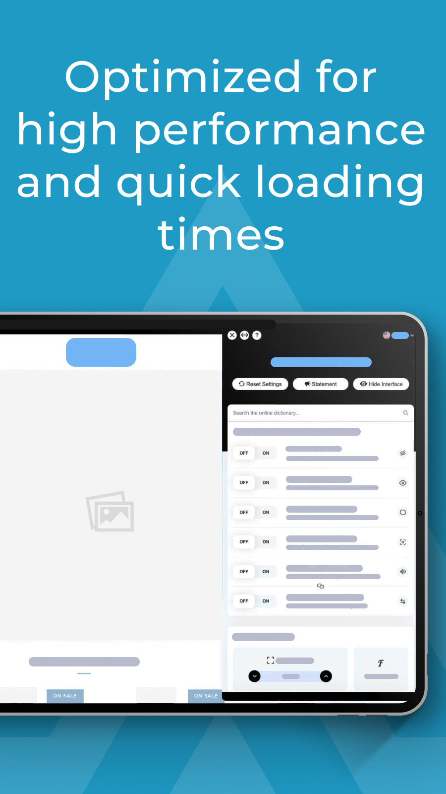 Optimized for high performance and quick loading times.
