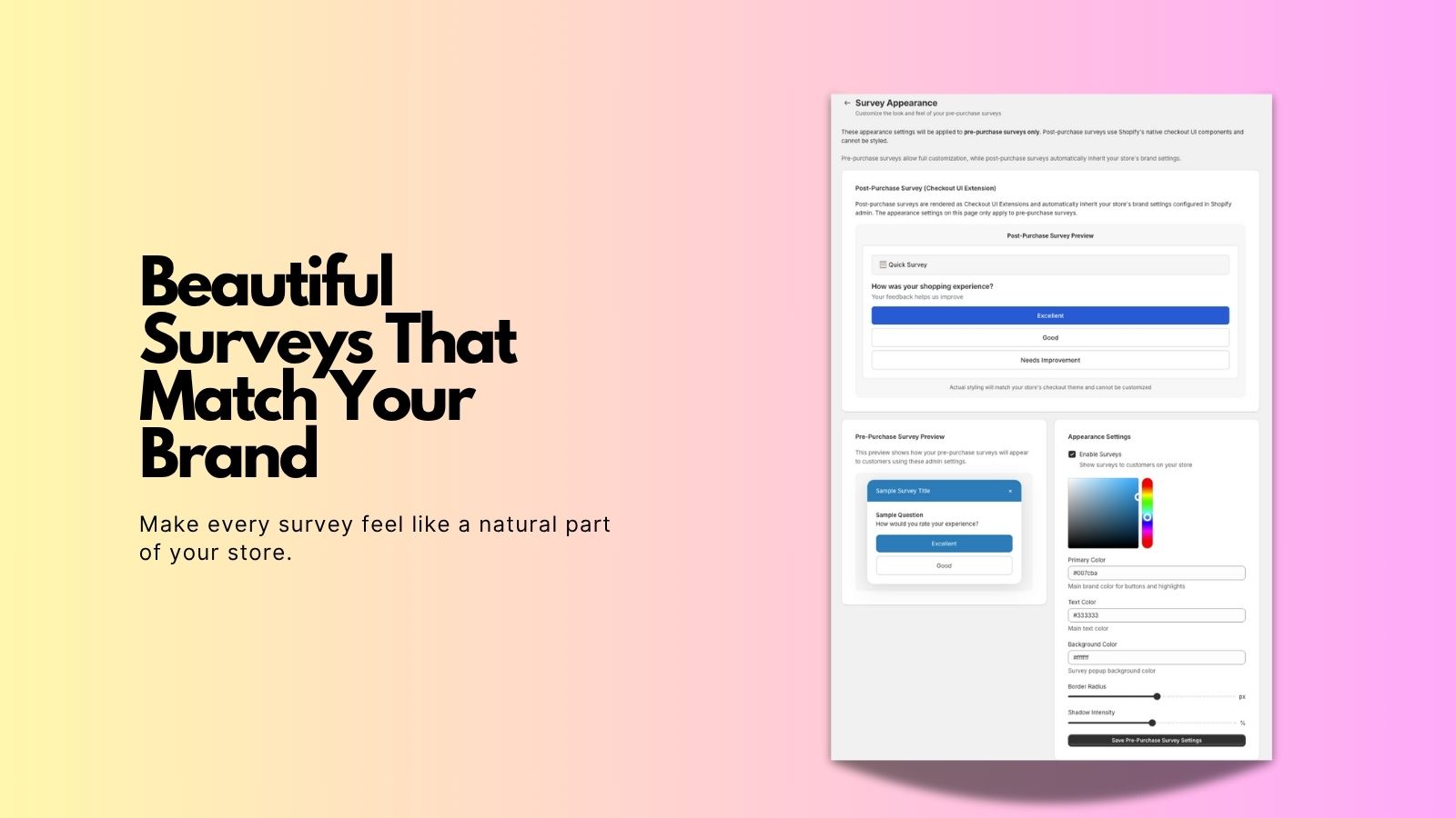 Beautiful Surveys That Match Your Brand
