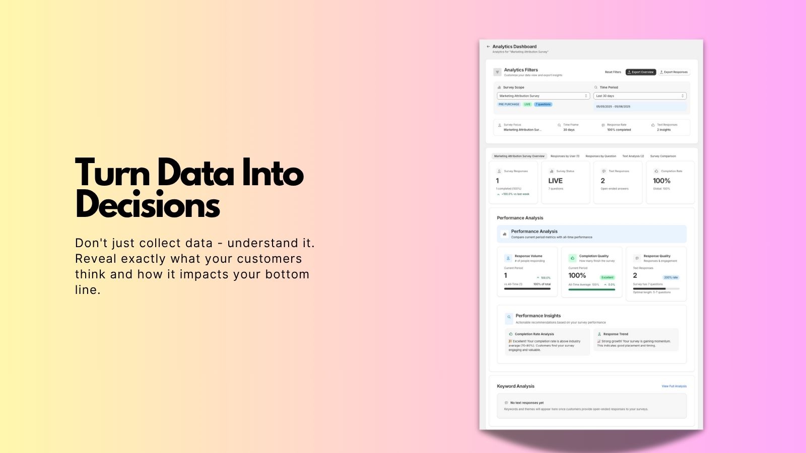 Turn Data Into Decisions