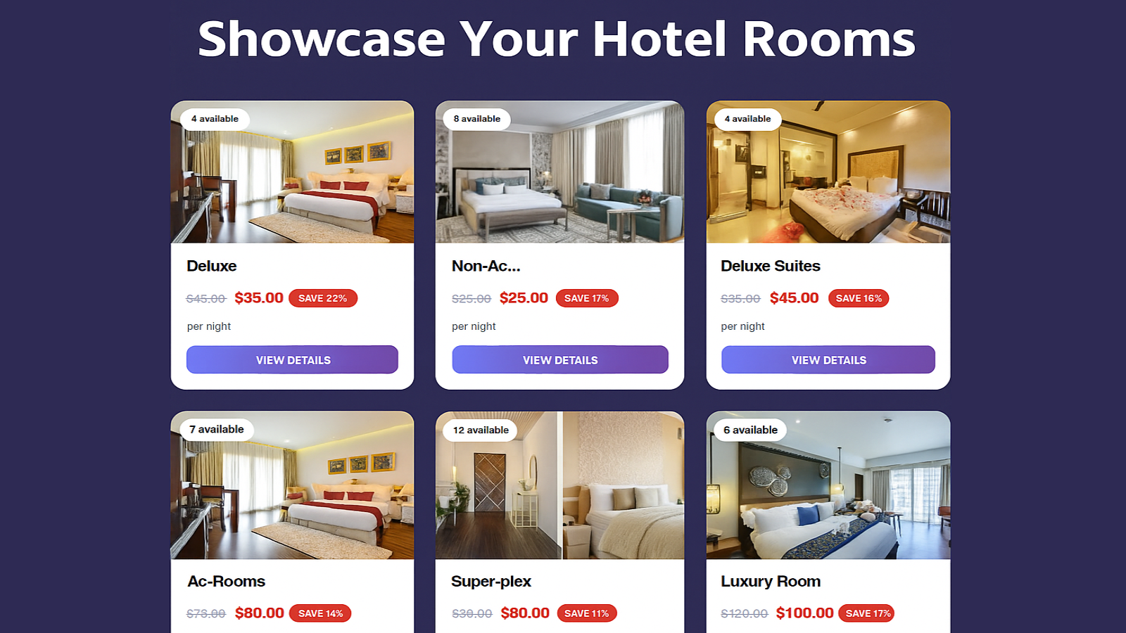 Showcase Your Hotel Rooms with Attractive Discounts Online