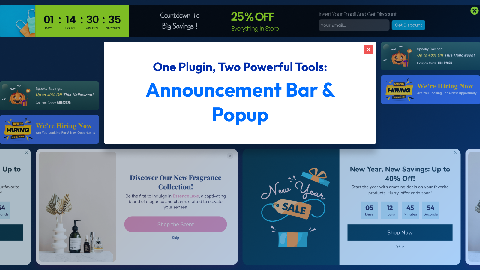 Notification & Popup info