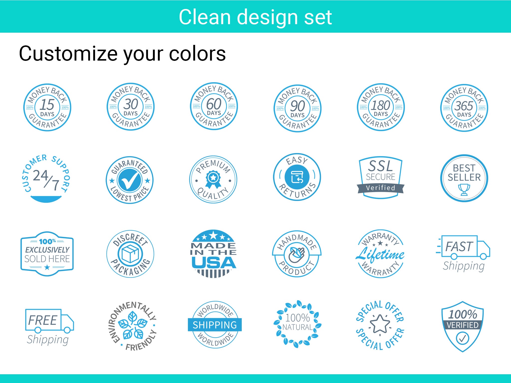 clean trust icons