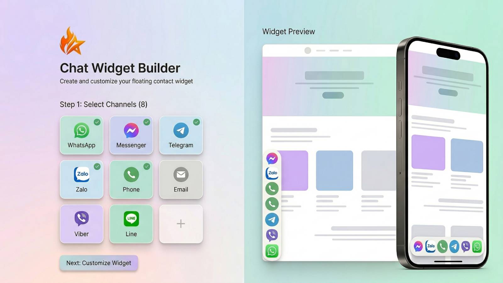 channel button and preview