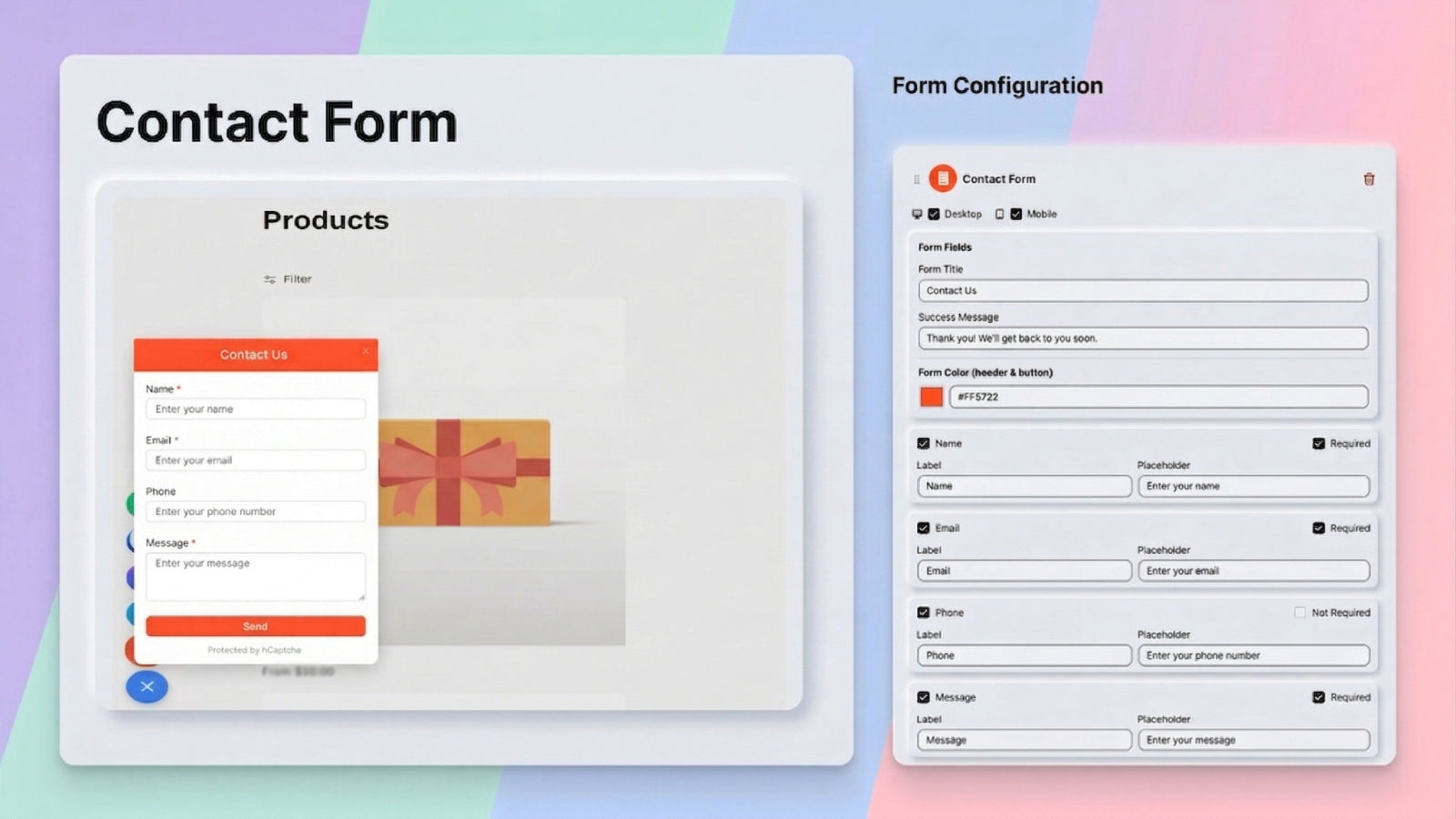 contact form