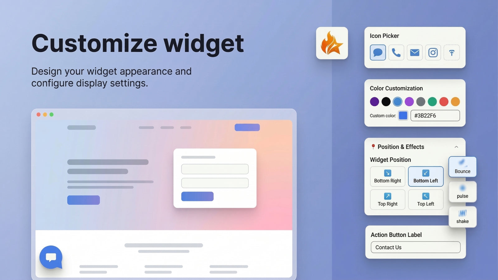 customize widget