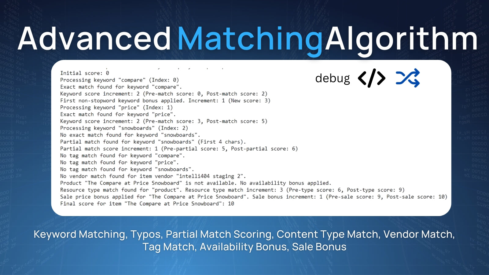 Advanced Matching Algorithm Image