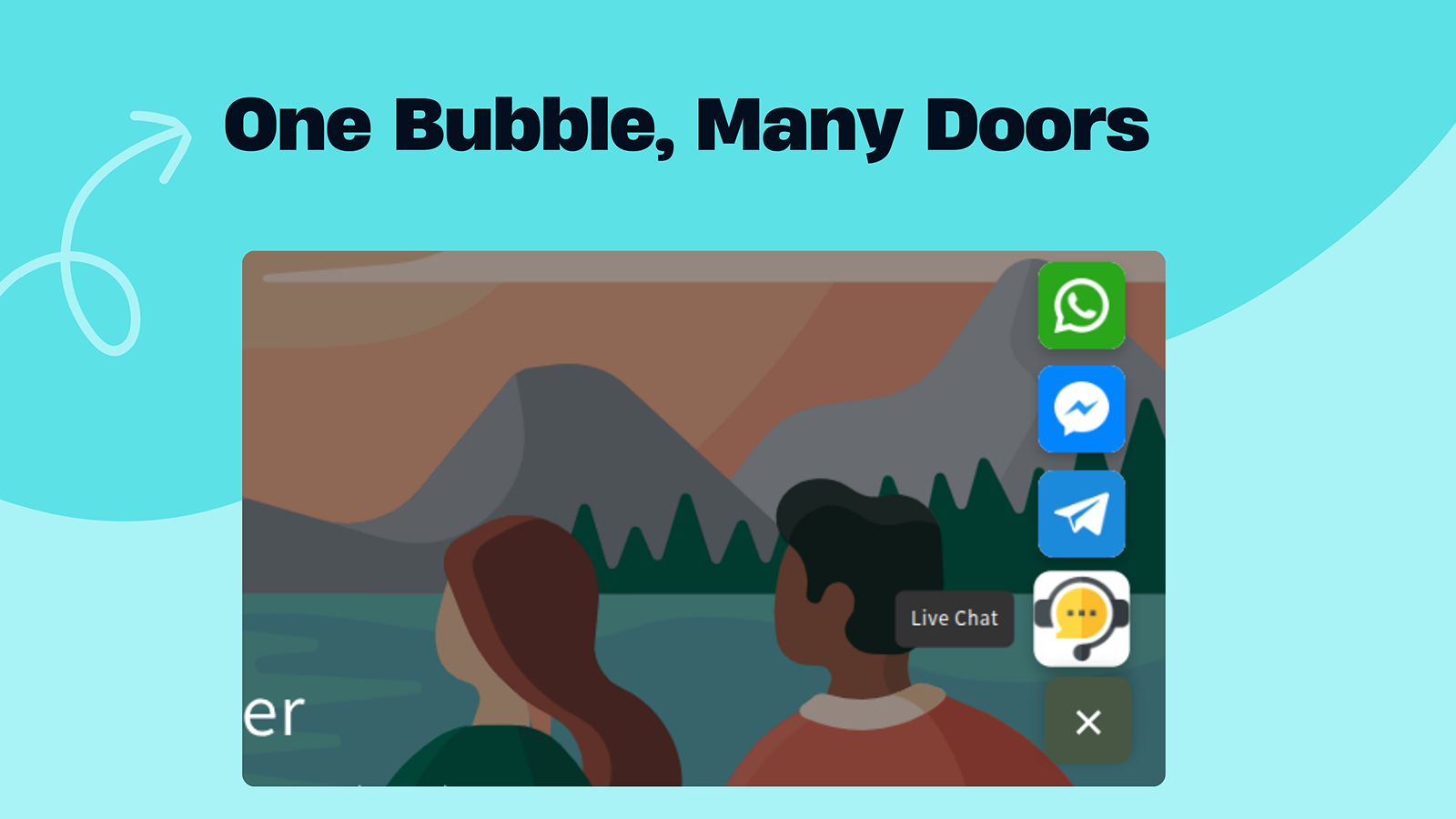 One Bubble, Many Doors