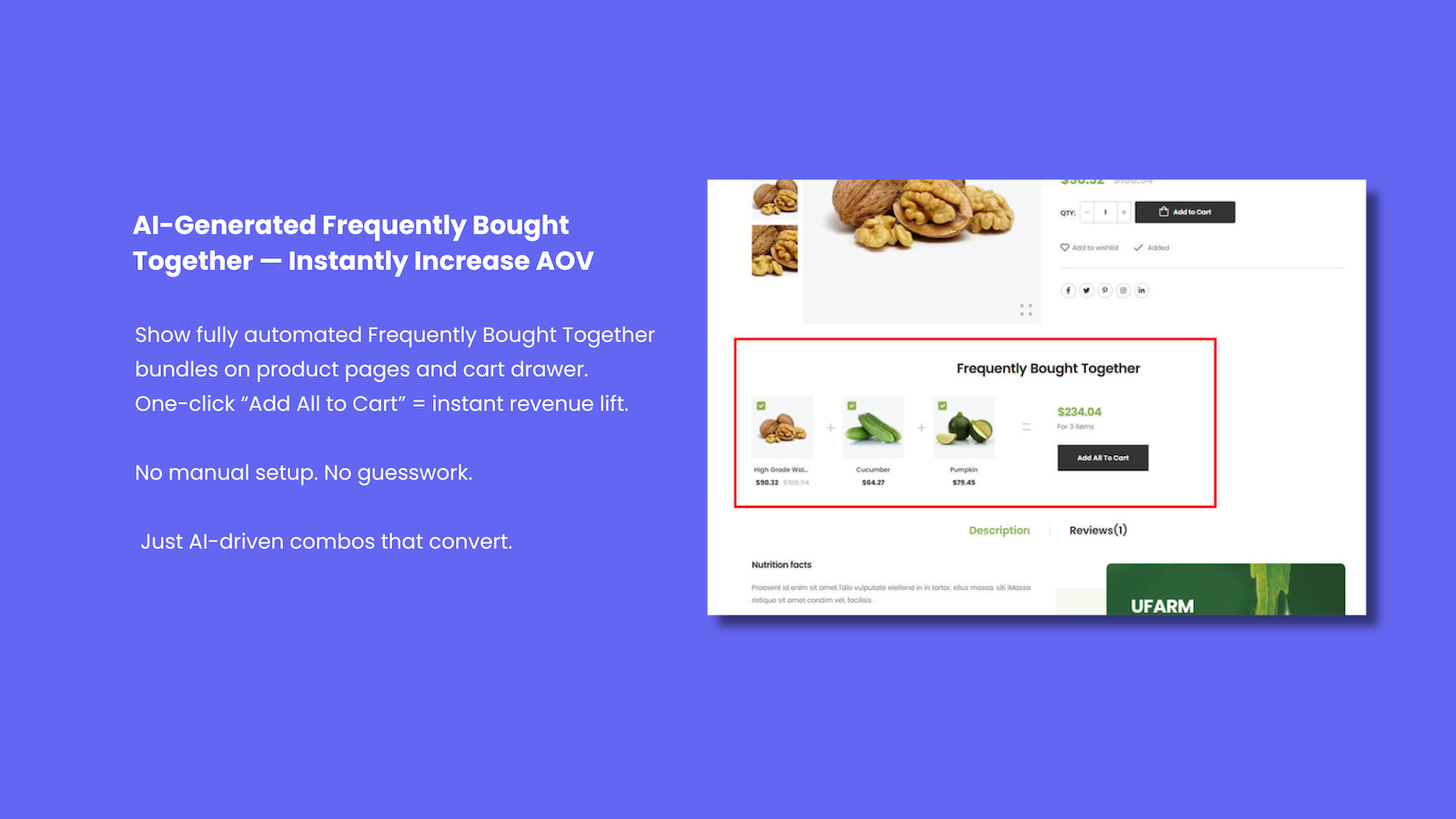 Upsellity AI: Frequently Bought Together