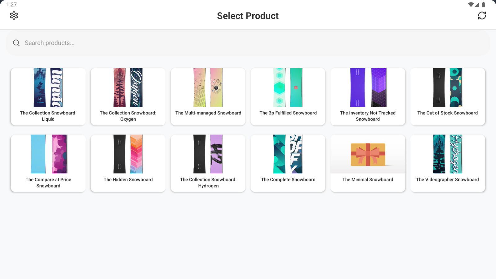 VahaPOS Android App For Customer View. Home Screen.