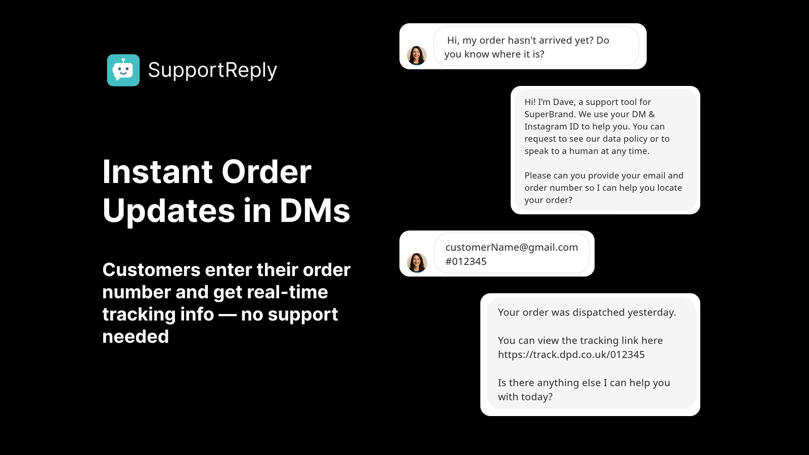 Instant Order Updates in DMs