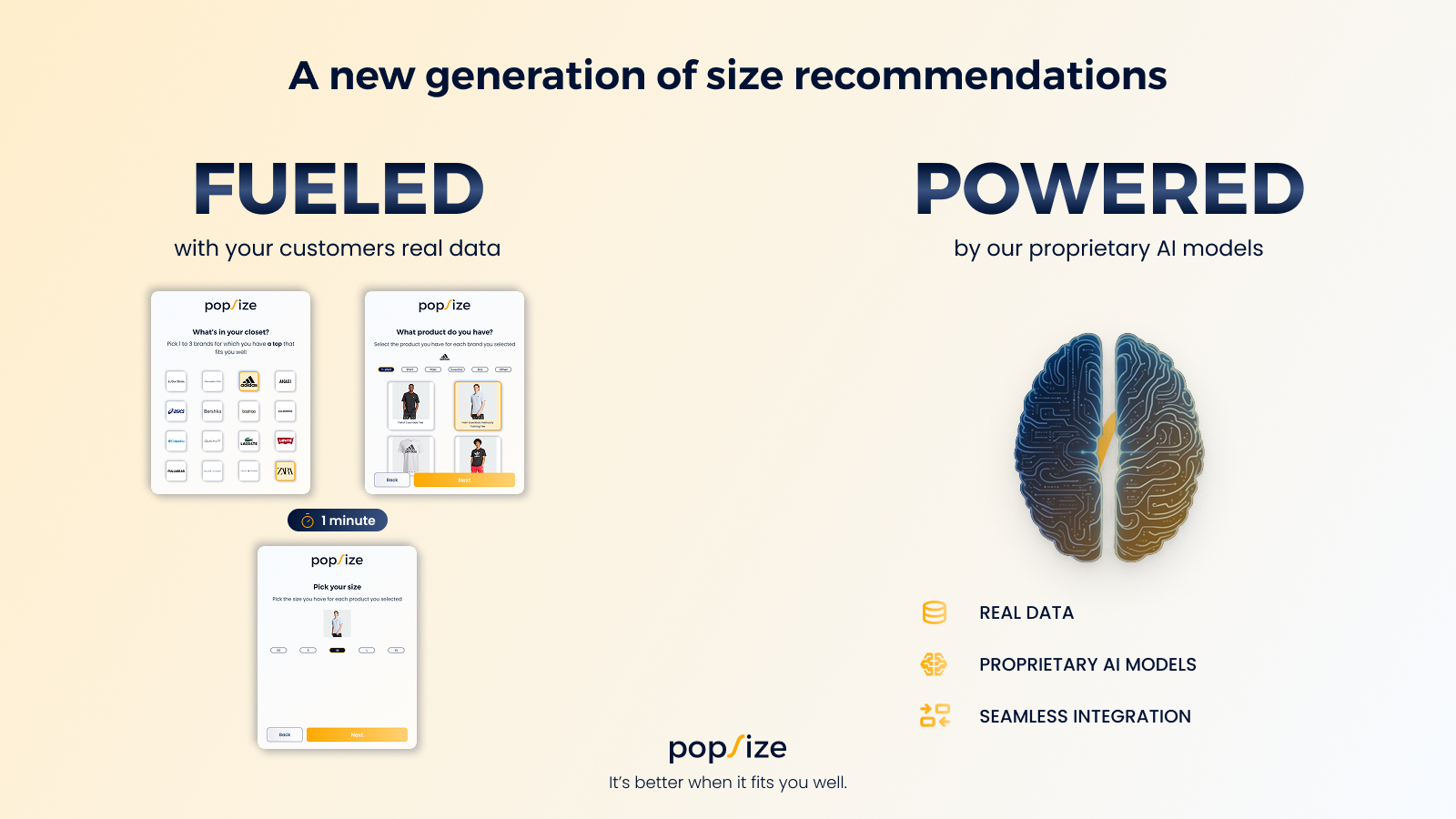 Schema of how Popsize AI works