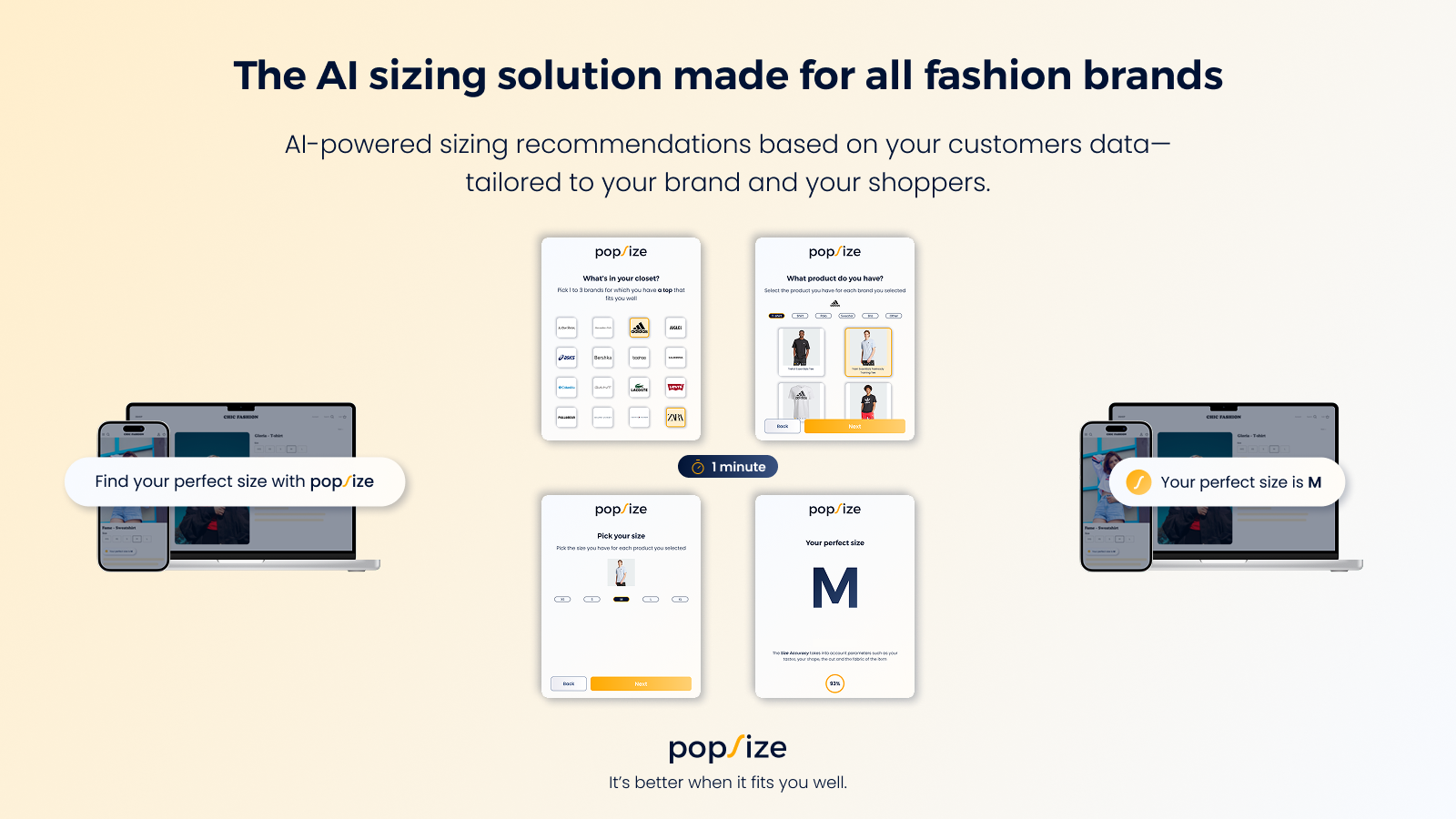 UI of Popsize Widget