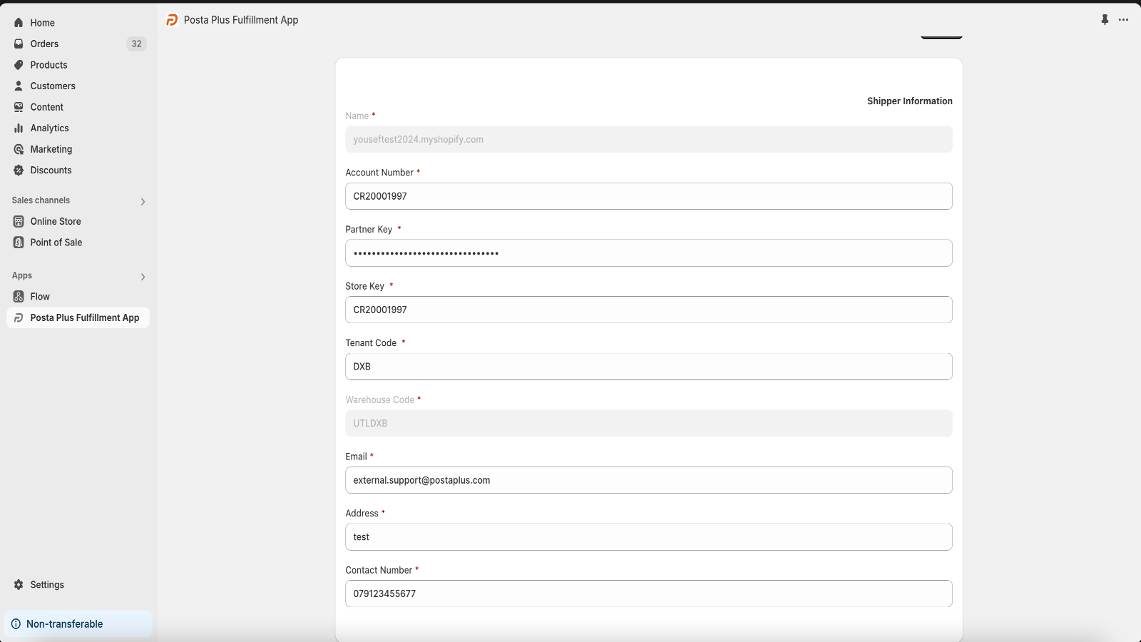 PostaPlus - Fulfillment App Create account