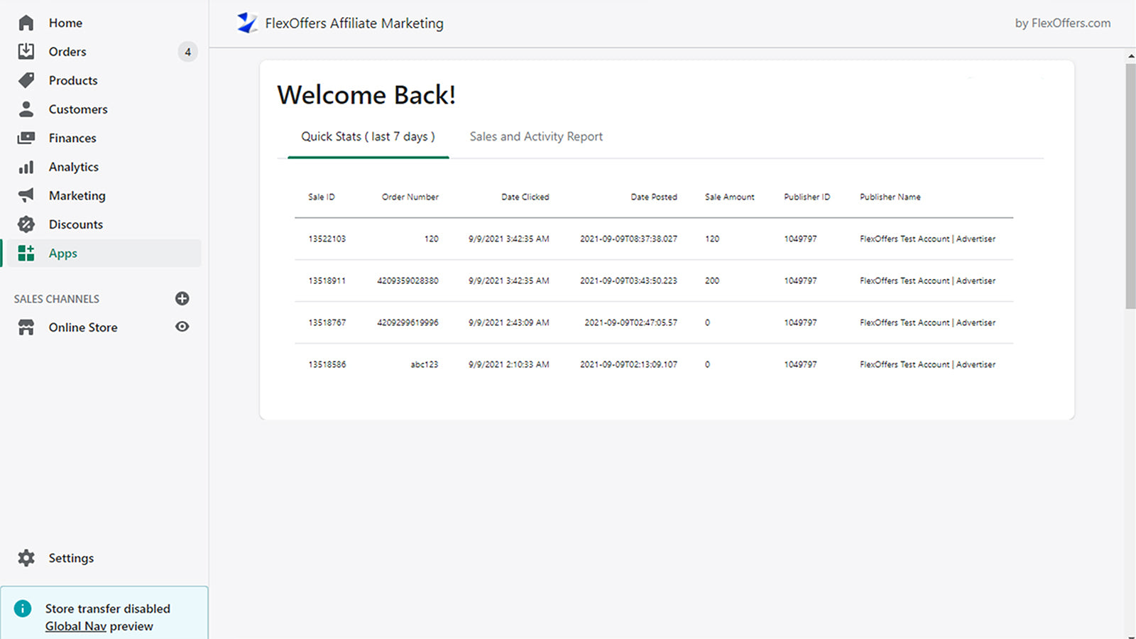 Sales Transaction Report