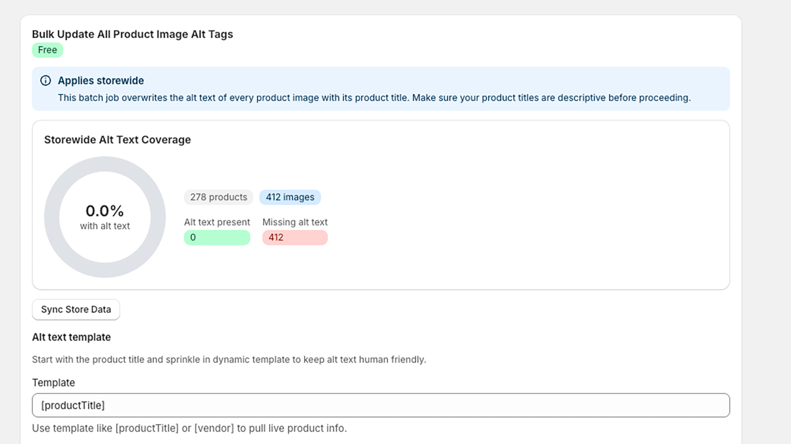 Bulk Alt Tag Optimizer